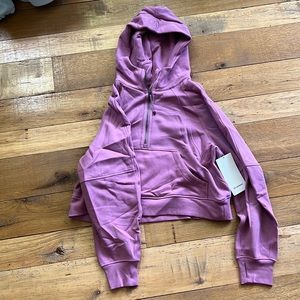 Lululemon oversized scuba half zip hoodie m/l velvet dust nwt
